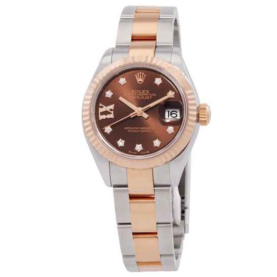 Lady Datejust Sundust Roman Dial Diamond Bezel Automatic Watch