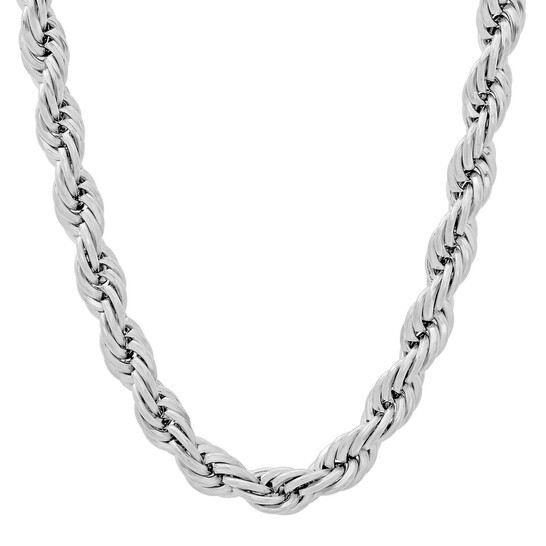 Men's Stainless Steel Rope Link Chain 4MM