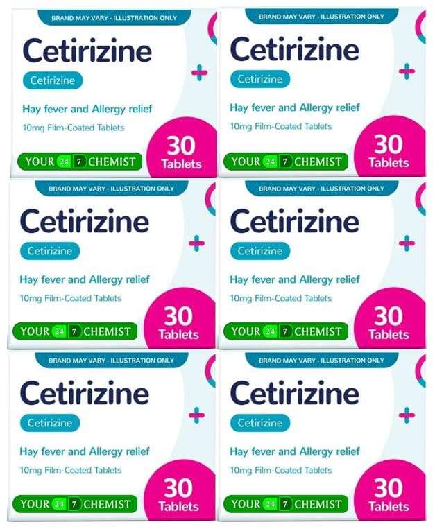 Cetirizine 6 months supply Dispatches from and sold by Your247Chemist
